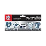 NFL Seattle Seahawks 4-Pack Uniform Magnet Set