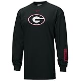 Nike Georgia Bulldogs Black Classic Logo Long Sleeve T-shirt