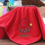Red Personalized Beach Towel For Kids