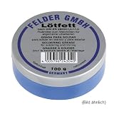 Eigenschaften   / Lötfett nach DIN EIN 29454 3.1.1.C,in 500 g Flaschen