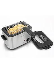 1.25qt Stainless Steel Deep Fryer with Basket by Eware