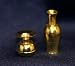 Search : Set of 2 Brass Vases - Dollhouse Miniature