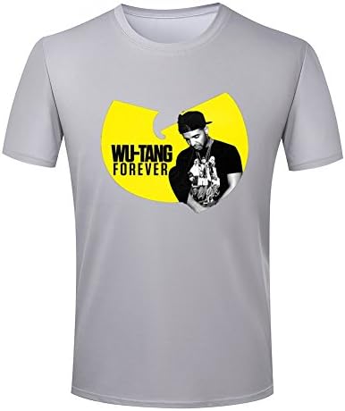 PaulZ Wu Tang Drake Boys Round Neck Music Fan 3D Tee Shirt Ash