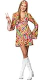 IMAGE OF Hippie Chick Teen Junior Halloween Costume - Size Junior S/M, Dress Size 3-5