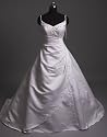 Hochzeits-shop-hamburg WD0908 Brautkleid mit spagettiträger bestickt, Schnürung u. Schleppe
