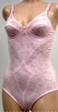 Jasmin $33 PINK SHEER FLORAL BODYSUIT SHAPER #3510 34A