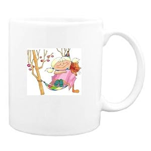 Mug with body, individuals, individual, humans, girl, person, human, persons, hammock, cat, people,... by