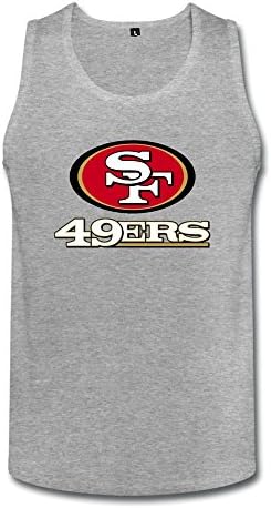 Adult San Francisco 49ers Style Tank Tops XX-Large HeatherGray