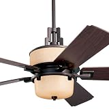 Emerson Fans CF750ORB 54 Maya Zen Designer Oil-Rubbed Bronze Ceiling Fan w/ Light & Wall Ctrl