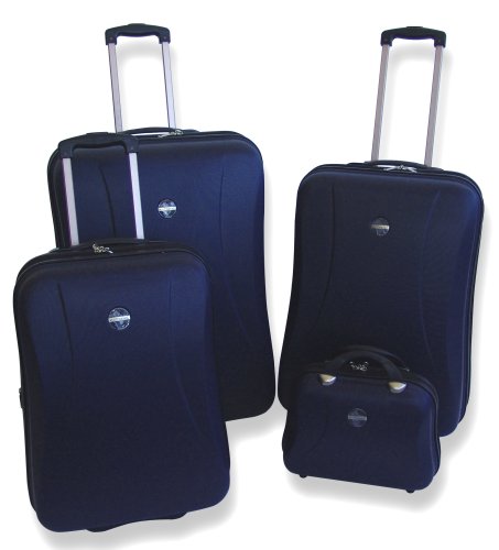 Karcher 112464 Trolley Koffer Set Denver 4-teilig Hartschale - blau