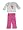 Jeanie Bleu - Infant Baby Girls Long Sleeved Pant Set, Ivory, Fuschia (Size 12Months)