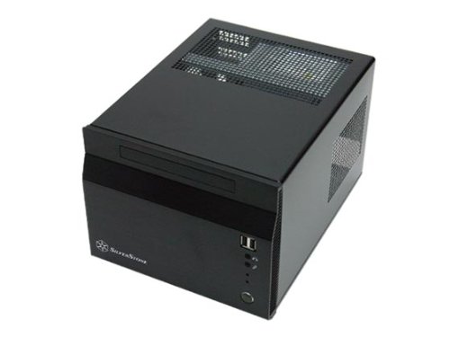 SilverStone SG06B Aluminum/SECC SFX 300 W with 80 PLUS certification Power Supply Mini-ITX Desktop Computer Case Black