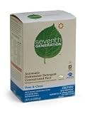 Seventh Generation Auto Dish Pacs, Free & Clear, 15-Count Packages (Pack of 12)