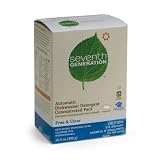 Seventh Generation Auto Dish Pacs, Free & Clear, 15-Count Packages (Pack of 12)
