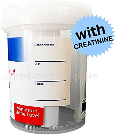Waived - 12 Panel Urine Drug Test Cup + 2 Bonus Strips! BUP + Creatinine. Security Seals, Low Opiate -300