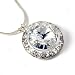 Clear Swarovski 20mm Round Crystal Necklace