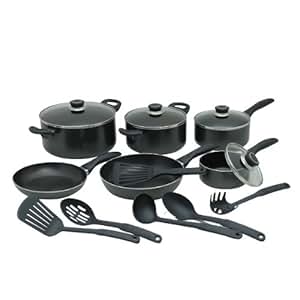 Amazon.com: 16 Piece Chefmate Cookware Set: Kitchen & Dining
