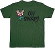 Nintendo Mario Bros Oh Snap Military Green Tee T-shirt