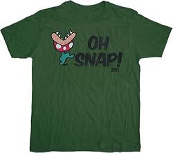 Nintendo Mario Bros Oh Snap Military Green Tee T-shirt