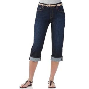 Levi's 515 Petite Jeans, Cuffed Capri Sanded Dark Wash
