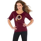Touch by Alyssa Milano Washington Redskins Women's Split Sleeve Top Extra Small