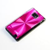 【全9色】Docomo Samsung Galaxy SII / SC-02C / i9100専用ケース　ハードケース　メタルケース　マゼンタ　Plastic Case for Galaxy S2 SC-02C 液晶保護フィルム付(このケースが少しきつい)(4023-1)