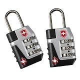 Franklin Covey Travel Sentry Approved Lock Set - Black by Victorinox