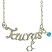 Taurus Horoscope Zodiac Nameplate Necklace In Silver Tone