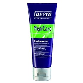 Lavera Men Care Shaving Cream, 2.5 fl oz (75 ml) Tubes, (Pack of 2)
