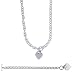 925 Sterling Silver Charm w/Heart Toggle Bracelet 8