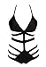 Dear-Lover Bodycon Strappy Cutout Monokini Bikini Swimsuit