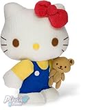 Sanrio - Hello Kitty with Teddy Bear Plush Soft Toy, 18cm