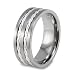 Titanium Ring with Sterling Silver Braided Ropes