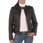 Cruzer Women's Quilted Lambskin Leather Motorcycle Jacket - Misses & Petite