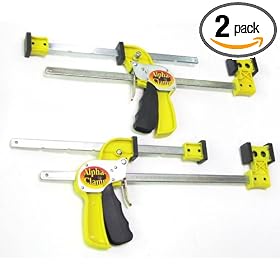 Alpha Clamp 2-AC12 Bar 12-inch Clamp with 2 Steel Bars, 2-Pack