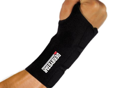 DERBYSTAR Bandage PROTECT CARE HANDGELENKSCHUTZ MIT SCHIENE RECHTS XL/XXL, schwarz, XL/XXL Preisvergleich