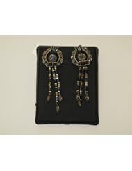 18kt Solid Gold 1.67ct Diamond Pave Dangle Earrings Christmas Special Jewelry By Socheec
