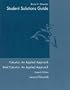 Student Solutions Guide: Used with ...Larson-Calculus: An Applied Approach; Larson-Brief Calculus: An Applied Approach