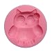 Carton Owl Shape Fondant 3d Molds Silicone Candle Sugar Craft Tools Chocolate Moulds