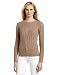 Minnie Rose Women's Crew Cable Knit Sweater