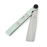 uxcell　すきまゲージ　シックネスゲージ シクネスゲージ　0.05mm-1.00mm厚さ　シルバートーン　金属素材　100mm長い