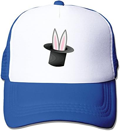 Perfect Two Tone Industrial Coloring Mens Bunny In Magic Hat Novelty Printing Caps RoyalBlue