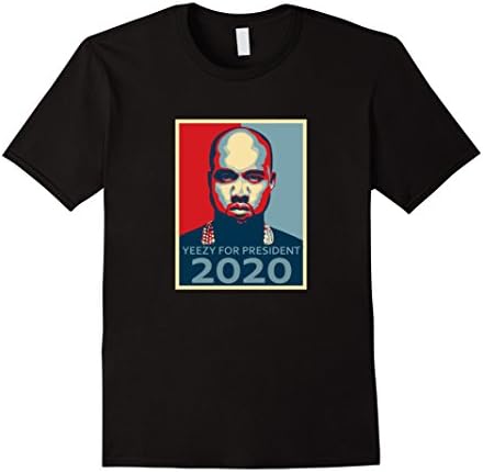 Men's Yeezy For President 2020 Shirt 2XL Black