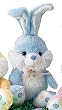 Plush Blue Easter Bunny Rabbit Stuffed Animal Gift