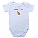41ligBR6TfL. SL160  Luvable Friends Zodiac Bodysuit Sagittarius, White, 6 9 Months