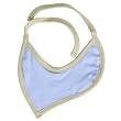 Organic Cotton Leaf Shaped Bib - Blue