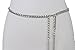 TFJ Women Bling Skinny Belt Hip High Waist Silver Metal Chain Fringes Tassel XS S M