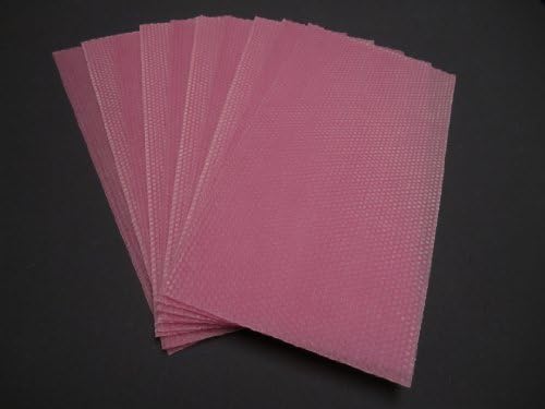 20 Full Size 100% Beeswax Candle Sheets - 16 1/2" X 8" in ROSE