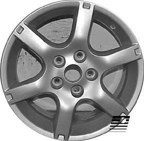 REFINISHED 16 inch Sparkle Silver Acrylic Full Face Painted Alloy Factory, OEM Wheel, Rim