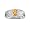 10K White Gold 0.01 ct. Diamond and 7 x 5 MM Oval Shaped Citrine Men's Ring